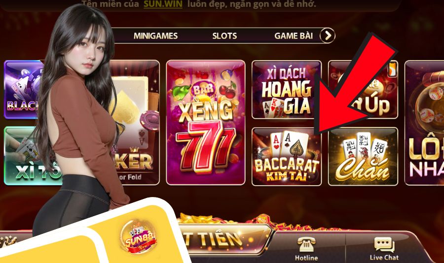 Baccarat là game casino ăn khách số 1 tại Sun88