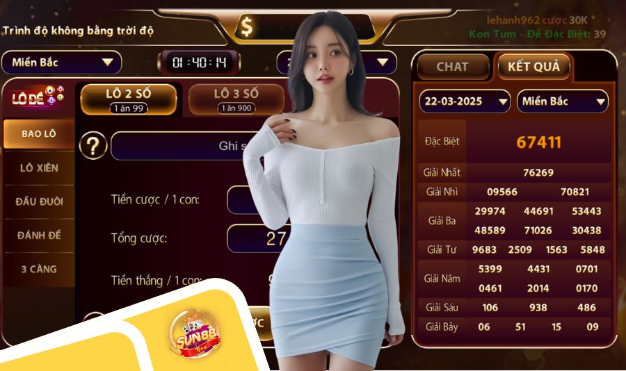 Sảnh game lô đề Sun88 trao cơ hội làm giàu cho mỗi hội viên