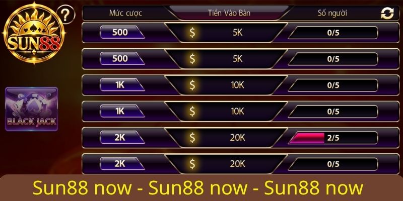 Blackjack - Game Bài chủ đạo tại Sun88