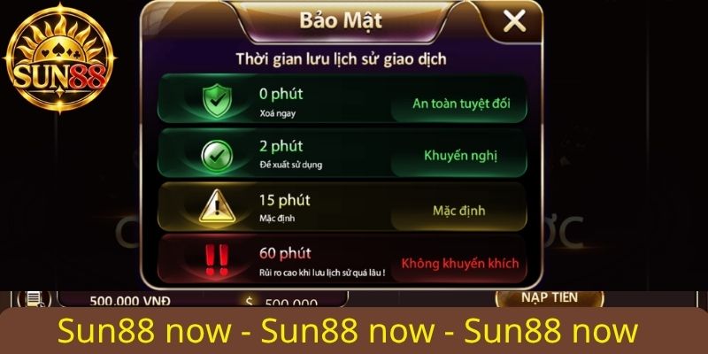 bảo mật khi nạp tiền