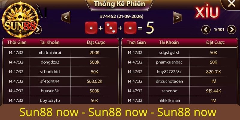 check thống kê phiên tài xỉu